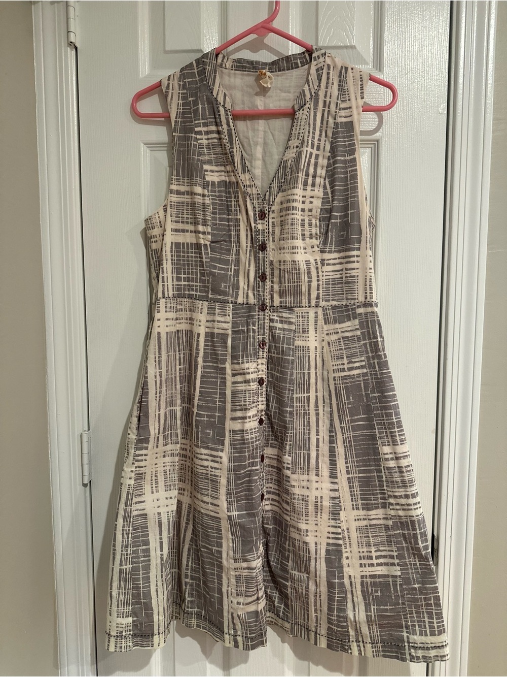 Maeve Anthropologie Button Front Fit & Flare Midi Dress Size 8 - Picture 3 of 6